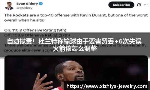自动揽责！杜兰特称输球由于要害罚丢+6次失误 火箭该怎么调整
